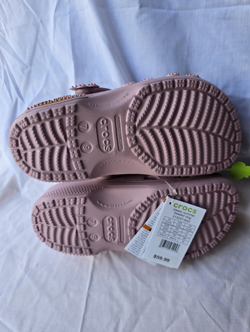 CROCS Pink Floral-Embellished Classic Clog - Picture 11 of 15